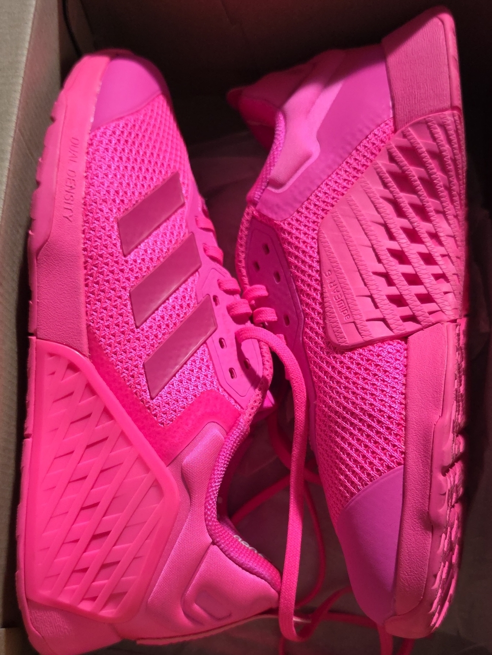 adidas Women's Dropset 3 Trainer Hot Pink Athletic Sneakers